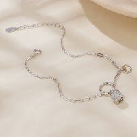 wholesale S925 Sterling Silver Fashion Full Diamond Bracelet with Advanced and Unique Design for Daily Commute-Love and Desire Lock Bracelet 925 Silver