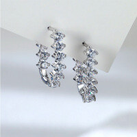 wholesale 925 Sterling Silver Cross-Border Classic European and American Fashion High-End U-Shaped Ear Cuffs for Women, Trendy and Edgy Wholesale Ear Jewelry-EK003726 925 silver