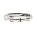 wholesale 925 Sterling Silver Retro Bamboo Joint Ring for Women, Small and Minimalist Design, Adjustable Open Band for Index Finger or Pinky-0-4