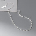 wholesale S925 Sterling Silver Fresh and Sweet Ins Style Personalized Smooth Diamond Interlocking Bracelet S7182-0-3
