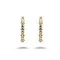 wholesale S925 sterling silver gold-plated Japanese-style new jewelry wavy zircon earrings, high-end niche design-0-4
