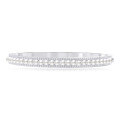 wholesale 925 silver 3mm pearl bracelet factory source fashion trendy INS style export hot sale women's bangle jewelry-0-5