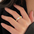 wholesale S925 Sterling Silver Dainty Daisy Ring for Women, Small and Fresh, Niche Luxury, Exquisite Best Friend Ring, Korean Style, New Release-0-0