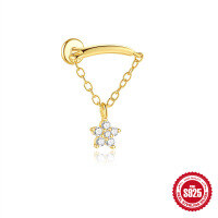 wholesale S925 silver-Single gold #7