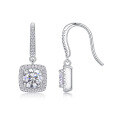 wholesale S925 Sterling Silver Moissanite Long Drop Earrings New Style Live Selling Earrings Panyu Silver Jewelry Wholesale-0-1