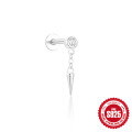 wholesale S925 Sterling Silver Tassel Flexible Marquise Zircon Ear Piercing-0-14