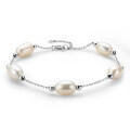 S925 Sterling Silver Simple Natural Freshwater Pearl Bracelet for Women-0-44