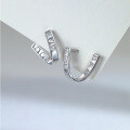 wholesale 925 Sterling Silver Cross-Border NewU-Shaped Earrings Ear Studs Women Ins-0-0