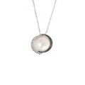 wholesale S925 Sterling Silver Korean-style Fashion Freshwater Pearl Necklace for Women, Luxe Minimalist Collarbone Chain, Gift for Girlfriend for New Year-0-4