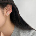 wholesale S925 Sterling Silver Fresh and Sweet Ins Style Niche Design Diamond-Inlaid Star Ear Clip M05728-0-1