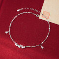 wholesale S925 Sterling Silver Fresh and Sweet Ins Style Niche Design Exquisite Ice Crush Gourd Anklet S7974-0-2