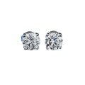 wholesale S925 Silver New Classic 1-Carat Four-Prong Stud Earrings 65mm Classic Versatile Cross-Border Style for Dropshipping-0-4