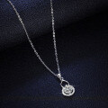 Sterling Silver Pendant with 1-Carat Moissanite Classic Gourd Necklace Live Stream Supply-0-1