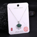 Metal Alloy Crystal Butterfly Necklace and Earring Set-0-32