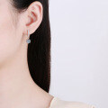 S925 Sterling Silver Moissanite Earrings Women, Micro-Set Classic Six-Prong D Color Earrings-0-2