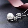 wholesale S925 Silver Pendant with Pearl and Shell Bead, Minimalist Style Women's Necklace Wholesale from Source Factory-0-3