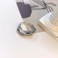 wholesale Metal material, cross-border Europe and America retro hip-hop chain ring niche high-end sense minimalist index finger personality ancient style open-0-0