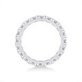 wholesale S925 Sterling Silver Moissanite Ring Light Luxury High Version Stackable Full Finger Ring European and American Jewelry Amazon Best-Selling Eternity Band-0-4