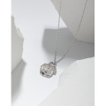 wholesale S925 Sterling Silver 503 Korean Version Ins Small and Unique Design Puppy Series Textured Pendant Necklace for Women-0-1
