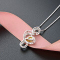 wholesale S925 Silver Zirconia and Diamond Pendant Necklace, Minimalist Style Elegant Crystal Accessory for Women-0-2