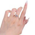 wholesale S925 silver-plated, Zhuo Zhifan new wish style one-carat four-prong crown ring, hot-selling cross-border women's design-0-4