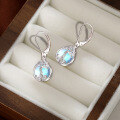 wholesale 925 Sterling Silver Moonstone Earrings for Women, Euro-American Luxury High-End Ear Drops, Amazon Cross-Border Tree of Life Ear Accessories-0-3
