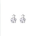 wholesale Sterling Silver Five-pointed Star Ear Studs Women New Trendy Ins Niche Light Luxury Feeling Star Earrings Elegant Ear Accessories-0-0