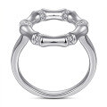 wholesale S925 Sterling Silver Cross-Border Rings, Irregular Bamboo Knot Ring for Women, Small Batch Retro Fashion Wholesale-0-2