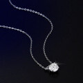 925 Silver XYL2025 New Rose Pendant Necklace, Millennial-Cut Stone, Daily Fine Jewelry Wholesale-0-2