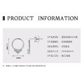 925 Sterling Silver Square Double Prong Single Stone D Color Moissanite Earrings-0-36