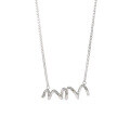 wholesale S925 Sterling Silver 434 Korean Version Ins Small Irregular Curve Necklace Trendy Accessories-0-4