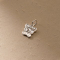 wholesale 999 Silver Fresh, Sweet, Ins-style, Niche Design Ice Cube Bear Pendant Y01598-0-0