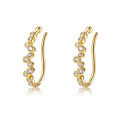 wholesale S925 Sterling Silver French Zirconium Ear Cuff for Non-Pierced Women, New Trendy Vintage Earrings-0-4