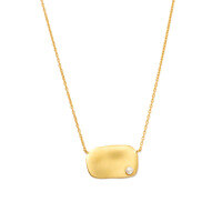 wholesale S925 Sterling Silver Irregular Initial Collarbone Necklace, European and American Hot-Selling French Retro Pearl Necklace for Women-Gold#4 925 silver