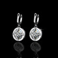 Sterling Silver 5ct Round Moissanite Stud Earrings for Women-0-2