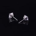 wholesale S925 Sterling Silver Commuting Everyday Square Moissanite Eagle Claw Earrings 06/15/2/25ct In Stock-0-1