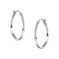wholesale 925 Sterling Silver Ins Winter-Simple Hoop Earrings, Mobius High-End Minimalist Niche Earrings, Hong Kong Style Wholesale-0-4