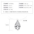 S925 Silver Invisible Necklace with 1ct D Color Moissanite Square Pendant-0-6