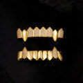 wholesale Metal 925 silver with moissanite, hip-hop grillz gold teeth, Halloween street rap vampire fangs-0-3