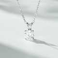 Silver 1ct D Color Four-Prong Cowherd Necklace Moissanite Cross-border Wholesale-0-2