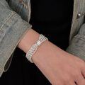 wholesale S925 Sterling Silver Coco-style Multi-layer Ballpoint Pen Bracelet for Women, Spring and Summer New Ins Trendy Versatile Wrist Accessory-0-0