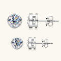 wholesale Metal material, cross-border fashion bestseller versatile moissanite earrings for women, OEM customization with provided samples, drawings, or designs, ODM processing-0-1