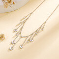 wholesale S925 Sterling Silver Light Luxury Tassel Butterfly Necklace for Women, Small and Unique, High-End Fashion, Elegant and Glamorous, Chanel-Style Collarbone Chain-0-1