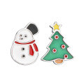 wholesale 925 Sterling Silver European and American Cross-Border Viral Christmas Tree Snowman Unique Creative Stud Earrings for Women, Small and Minimalist High-End Earrings-0-4