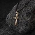 wholesale 925 Silver Cross Pendant, Hot-selling in Europe and America, Hip-hop Accessories for Men and Women-0-3
