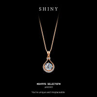 Sterling Silver Moissanite Teardrop Necklace, Minimalist and Versatile-S925 sterling silver + 1 carat moissanite  925 silver