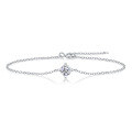 wholesale Metal material minimalist niche design moissanite bracelet for women, lightweight luxury high-end European and American Amazon bestseller couple bracelet-0-4