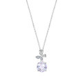 Sterling Silver Butterfly Firework Cut Zircon Necklace, Minimalist Luxury Collarbone Chain-0-3