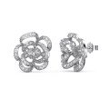wholesale S925 Sterling Silver Earrings Women, Maple Leaf Butterfly Rose Zirconia Design, Small Niche Luxury Earrings for Women-0-7