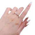 wholesale Metal material first: Moojing Jewelry New Mini Baguette Ring for Women, Minimalist and Individualistic Thin Stackable Ring, Fashionable Classic Style-0-4